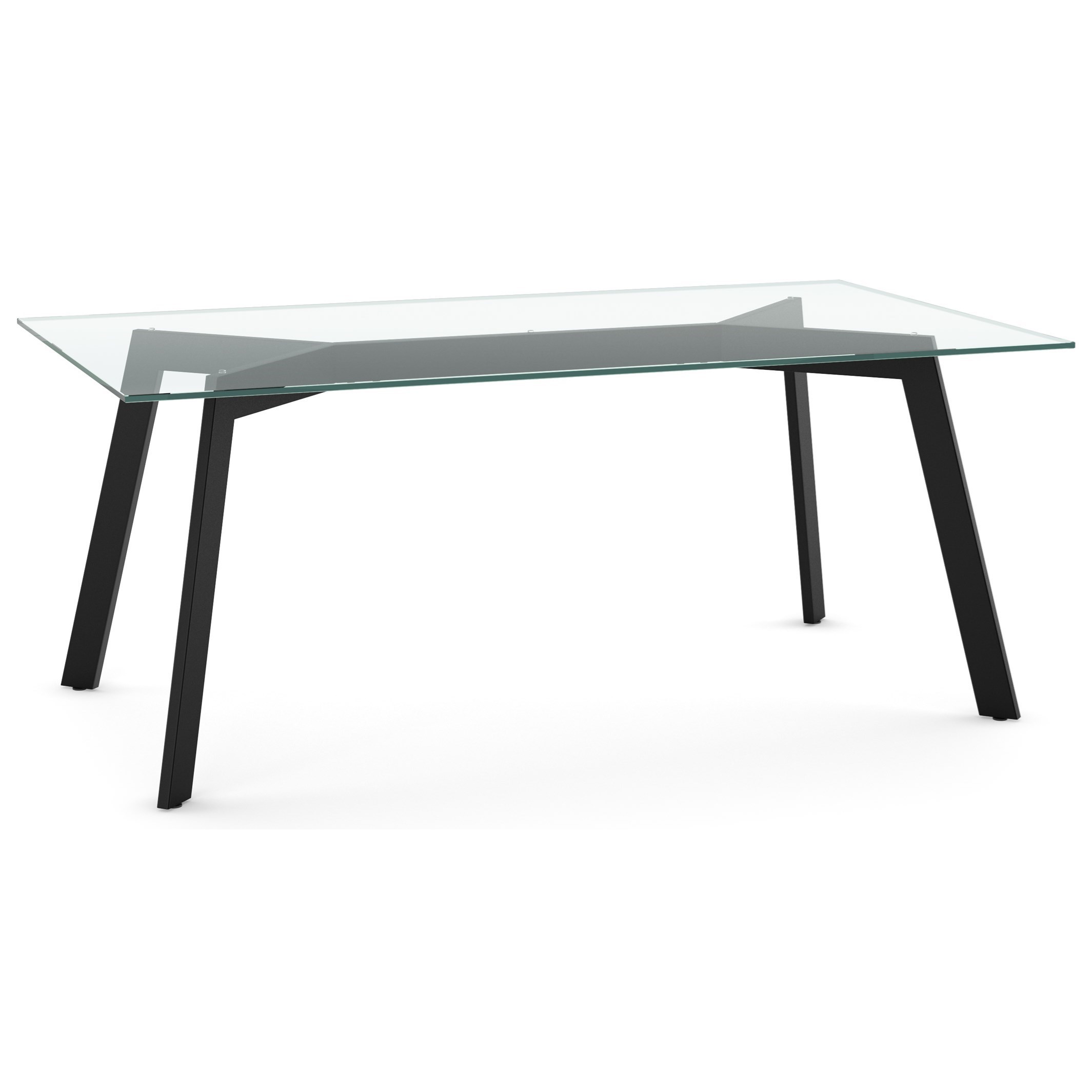 Amisco Urban Amisco Customizable Lidya Table with Glass Top Belfort Furniture Dining Tables